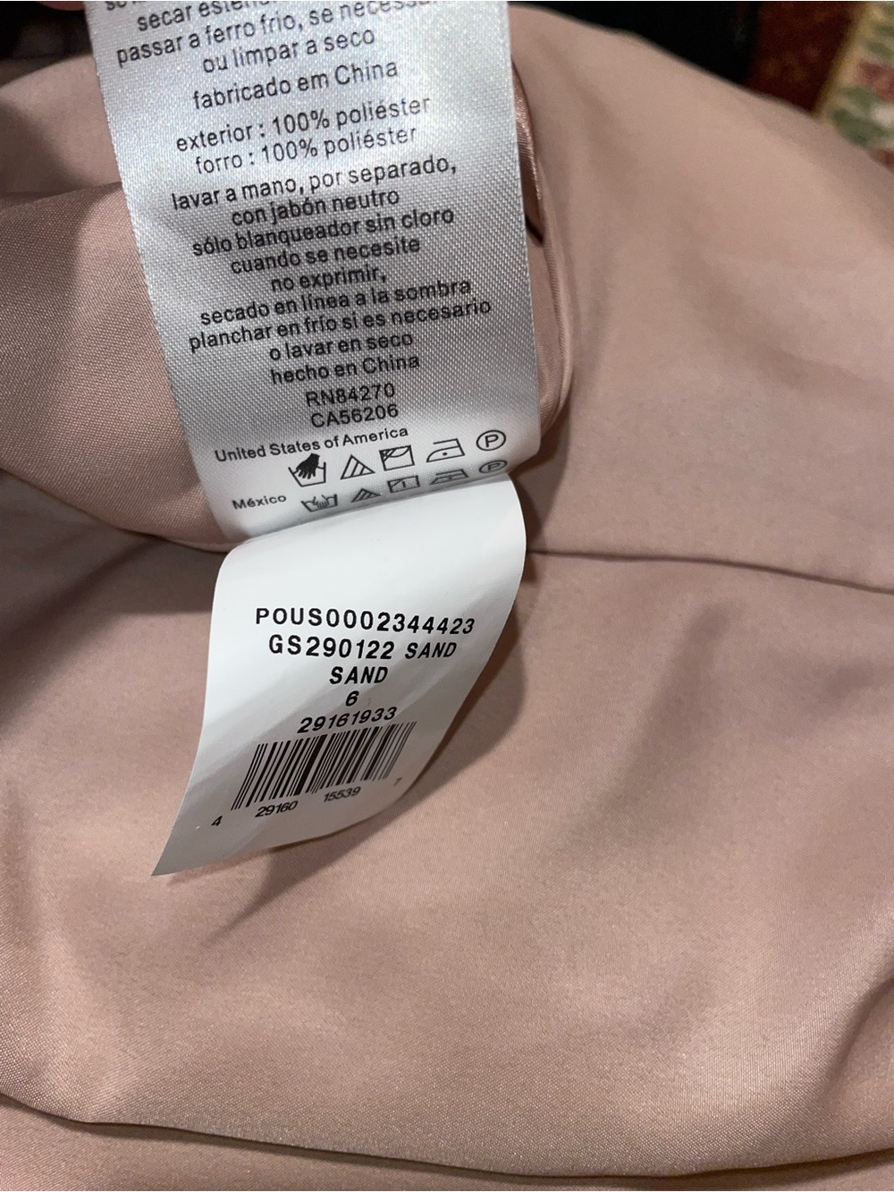 New! Galina Signature x David’s Bridal Charmeuse Halter Maxi Dress Sand 🎀 6 NWT! - Picture 15 of 15
